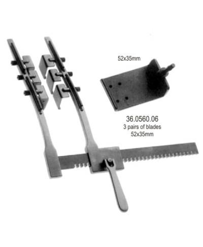 Blades only for Ankeney Sternal Retractor 3 pairs of blades