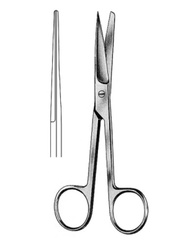 Op-Scissors sh/bl str 10.5cm