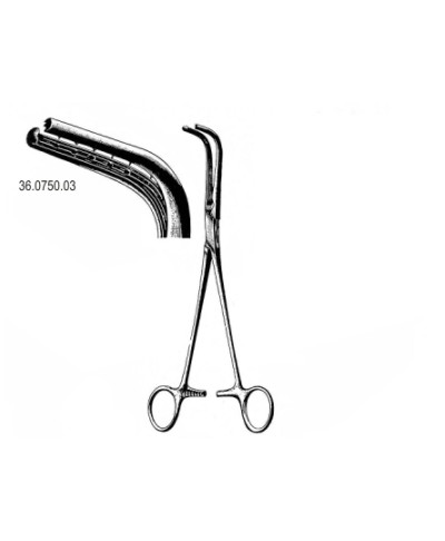 Sarot Bronchus Clamp Teeth Left 23cm