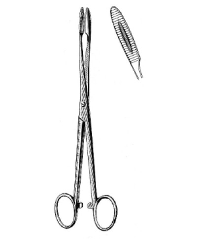 Gross Maier D/Fcps cvd S/J w/ratchet 20cm