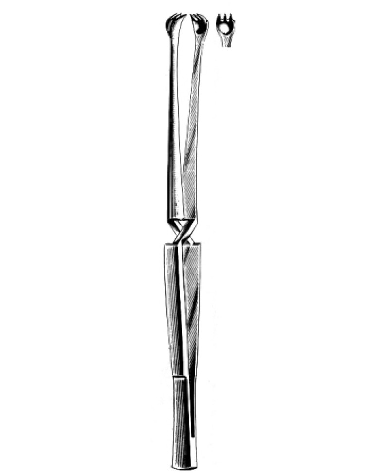 Nager Pillar/soft palate Retractor 13.5mm, 24cm