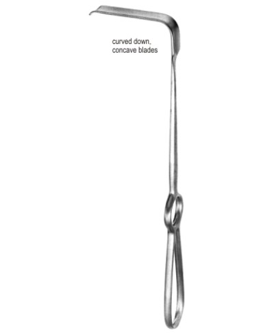 Obwegeser Soft Tissue Retractor down 14x70mm, 22cm