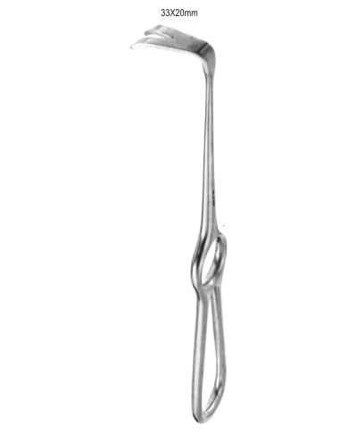 Wassmund Soft Tissue Retractor 33x20mm, 21cm