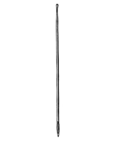 Probe w/eye nickle silver plated 2mm, 16cm
