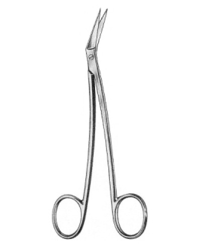Locklin Operating Scissors serr angled 16cm