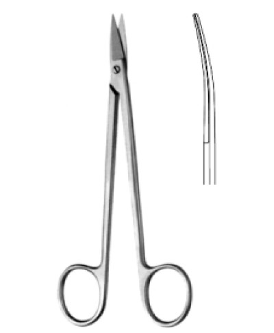 Locklin Operating Scissors serr angled 16cm