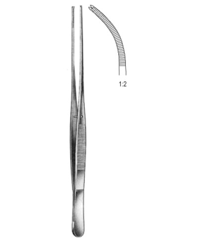 Brophy Tissue Fcps cvd serr jaws 1x2T, 20cm