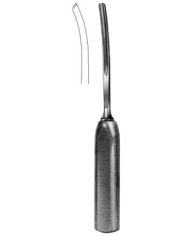 Lexer Bone Gouge cvd w/fibre handle 5mm 25cm