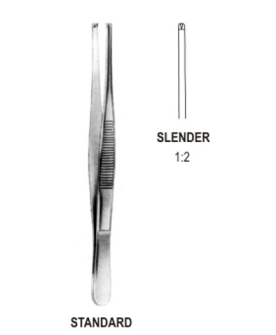 Semken Tissue Fcps 1x2T 12.5cm