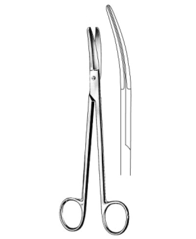 PRINCE (YANKAUER) Tonsil Scissors cvd 17cm
