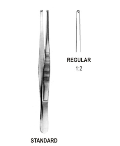 Standard Tissue Fcps 1x2T 20cm