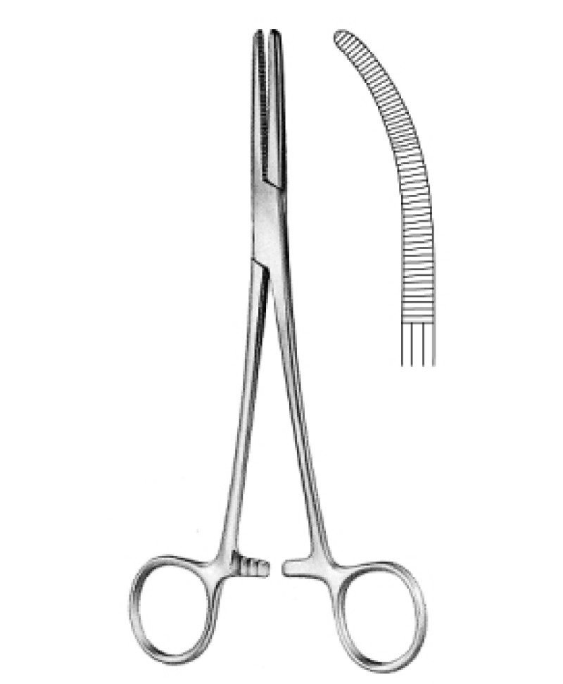 Spencerwells Hemostatic Fcps cvd B/J 18cm