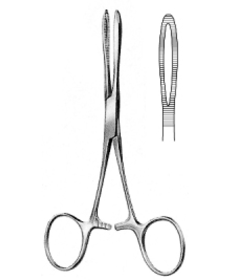 Kroenlien Hemostatic Fcps str broad 14cm