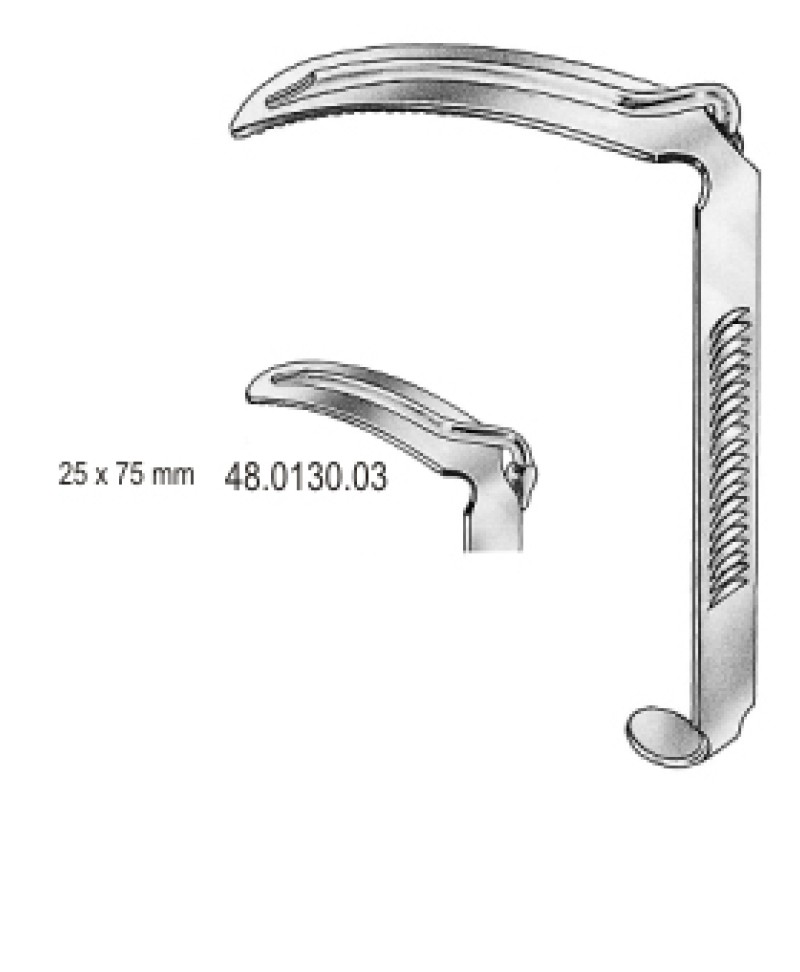 Tongue Plate for Davis Boyle Fig.3, 25x75mm