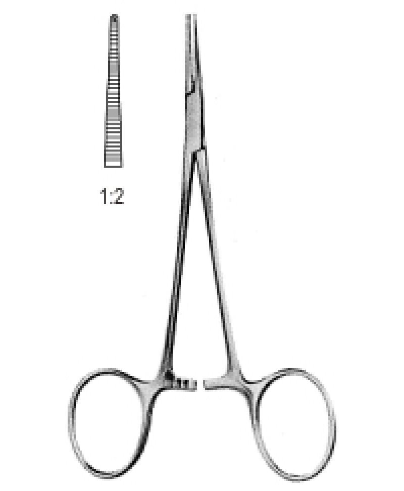 Halstead Micro Mosquito Fcps cvd 1x2T 14cm