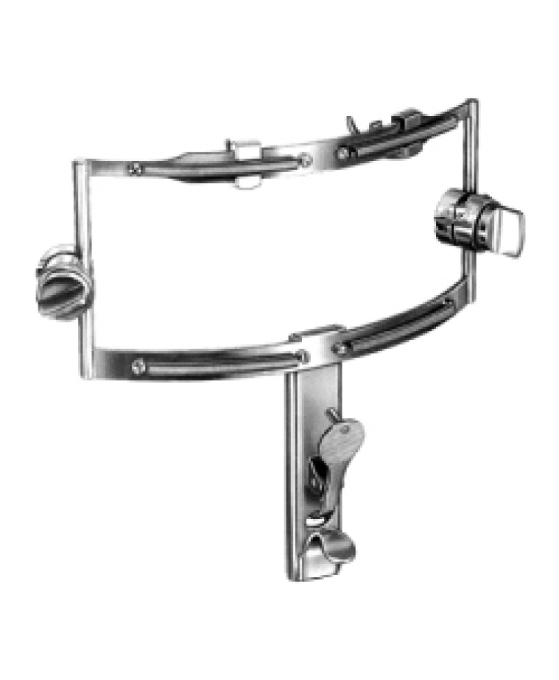Dingman mouth gag frame with 2 cheek Retractor