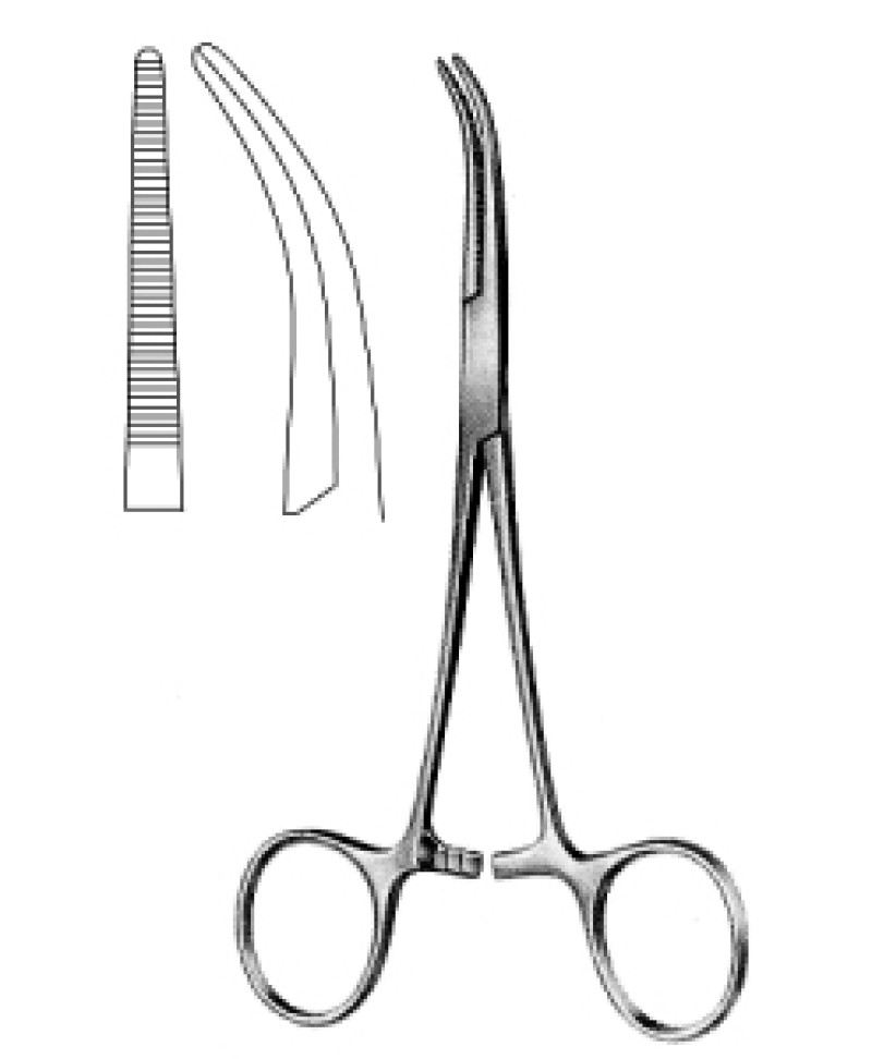 Dandy Hemostatic Fcps cvd to side serr 14cm